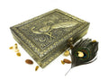 Golden Peacock Wooden Dry Fruit Box_#01