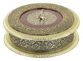 Golden Rounded Wooden Dry Fruit Box_#5