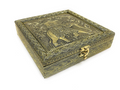 Golden Elephant Wooden Dry Fruit Box_#02