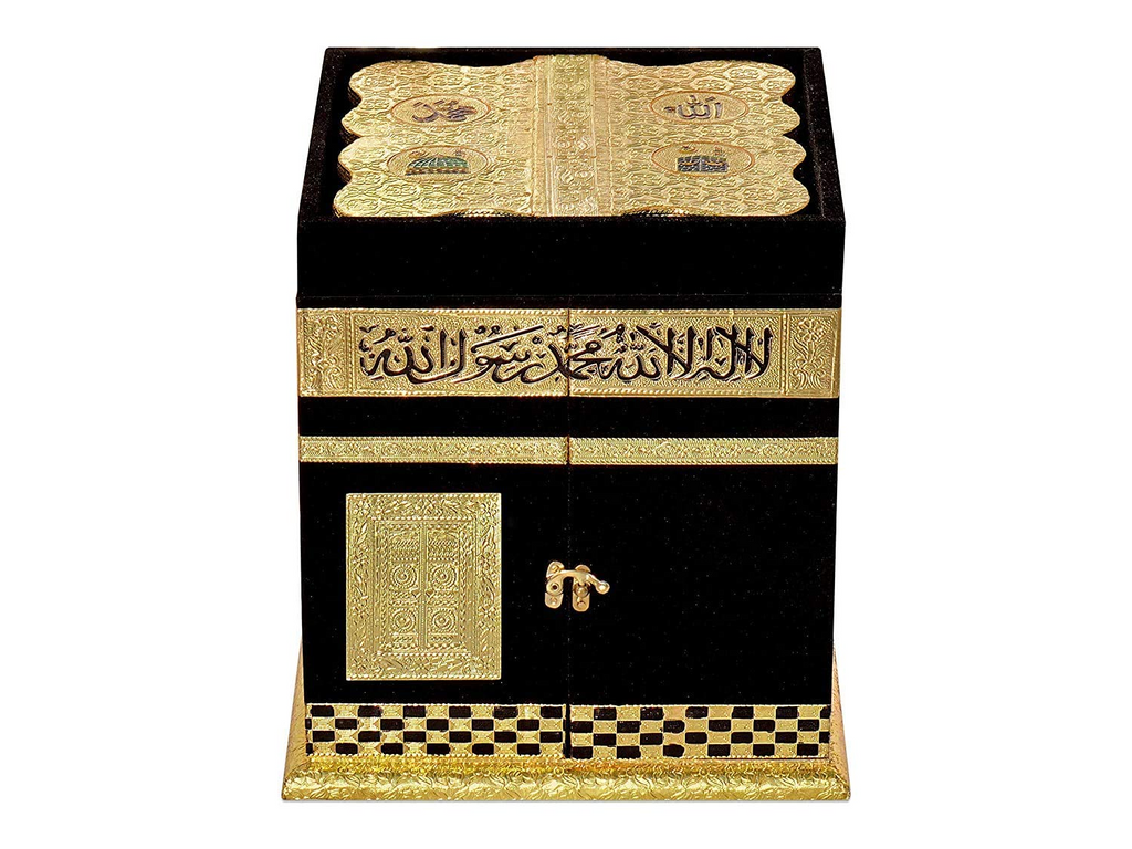 Wooden Holy Khana kaba Quran Box/Rehal Box_#01 (No Quran only Box)