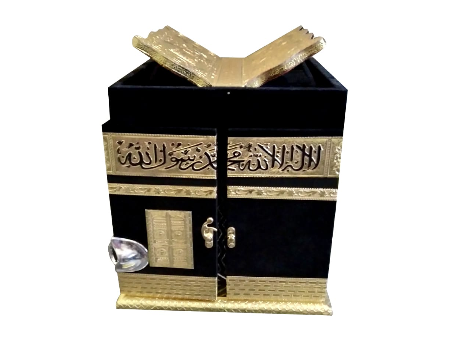 Wooden Holy Khana kaba Quran Box/Rehal Box_#02 (No Quran only Box)