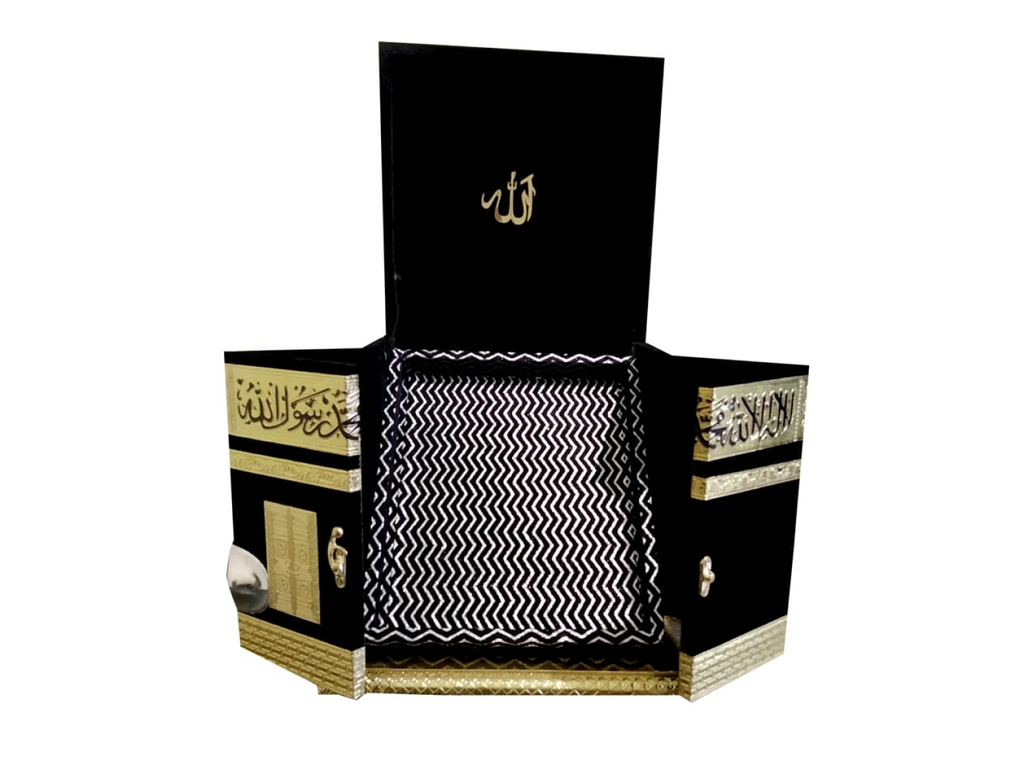 Wooden Holy Khana kaba Quran Box/Rehal Box_12x12 inch (No Quran only Box)