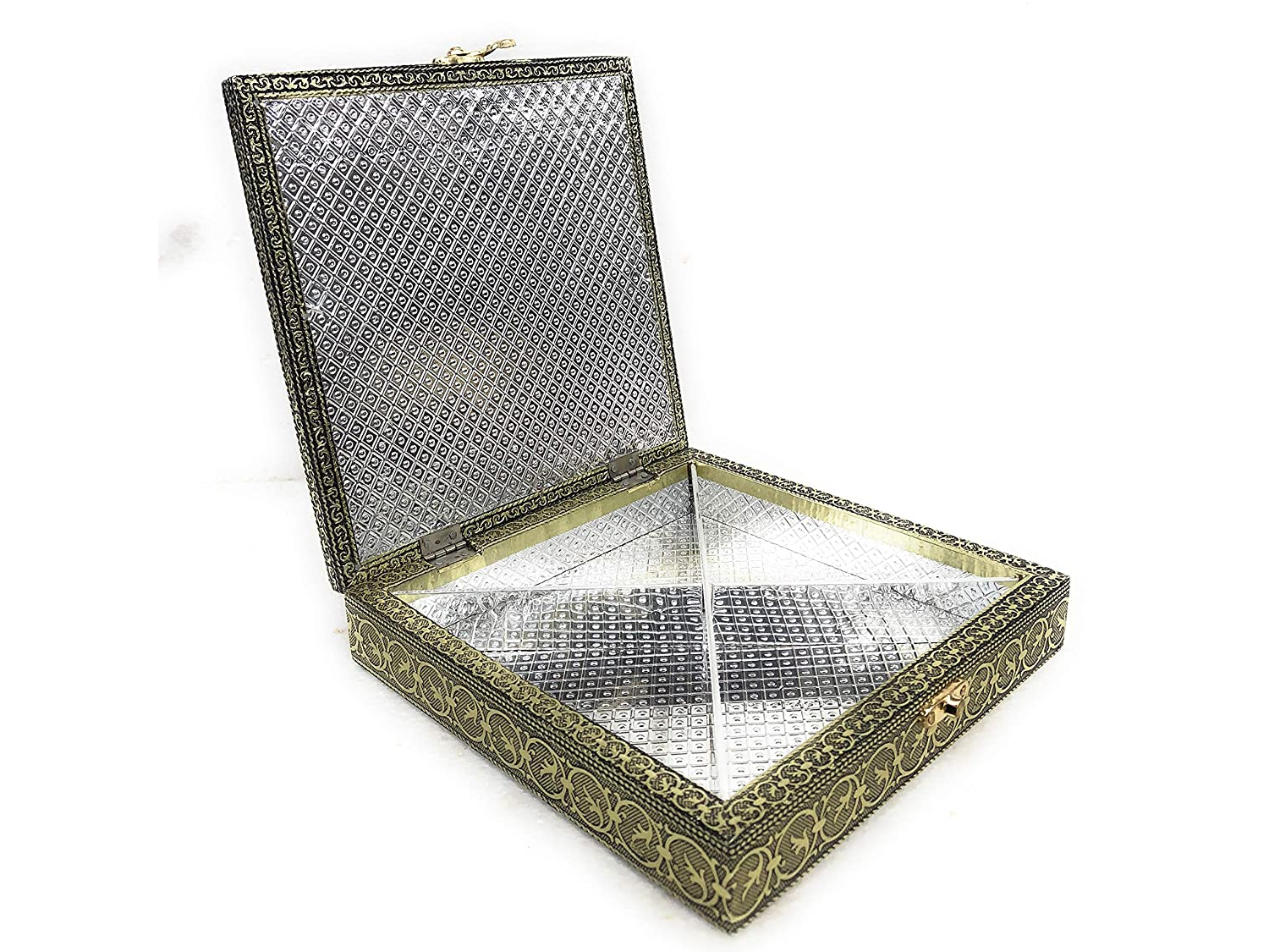 Golden Parrot Wooden Dry Fruit Box_#03